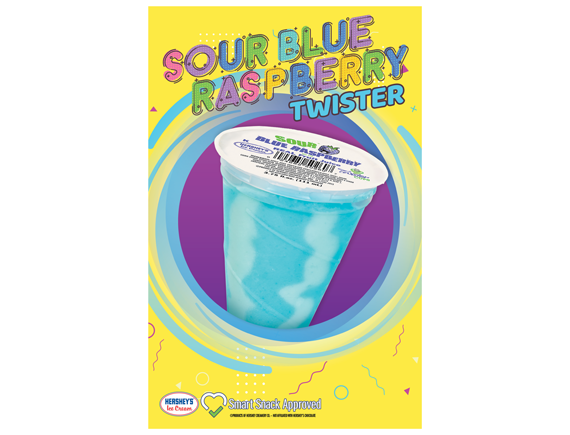 11x17 Sour Blue Raspberry Twister Cup Poster
