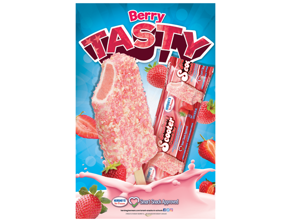 11x17 Strawberry Scooter Crunch Bar Poster
