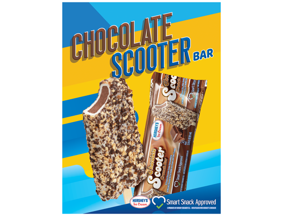 18x24 Chocolate Scooter Crunch Bar Poster