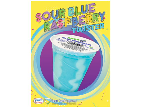 18x24 Sour Blue Raspberry Twister Cup Poster