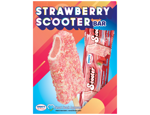 18x24 Strawberry Scooter Crunch Bar Poster