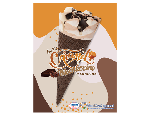8.5x11 Caramel Mochaccino Cone Poster