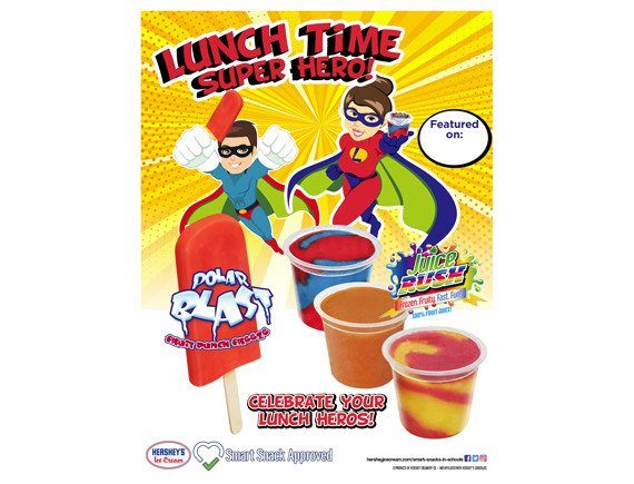 8.5x11 Lunchtime Superhero Poster