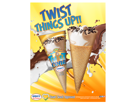 8.5x11 Twist Cone Poster