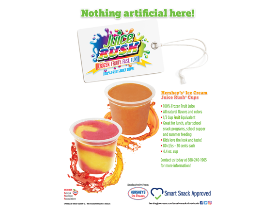 Juice Rush Cups Clean Label Sell Sheet