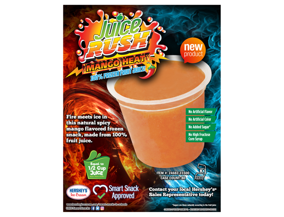 Mango Heat Juice Rush Cup Sell Sheet