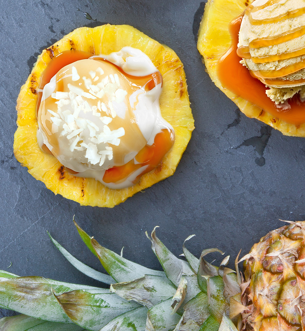 Grilled Pineapple sundae.