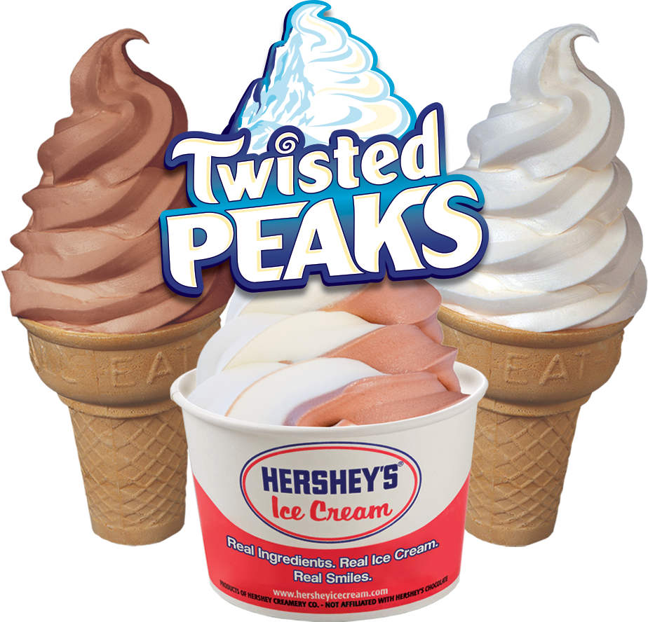 Twisted Peaks Soft Serve items.