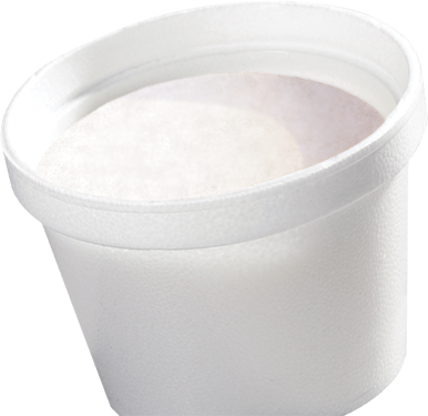 Vanilla yogurt foam cup.