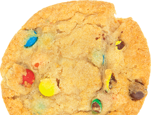 Rainbow candy cookie.