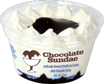 60z chocolate sundae cup